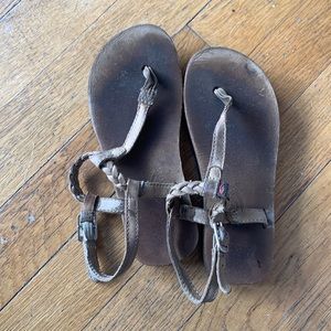 Rainbow Sandals Girls Flirty Braid Sz 13